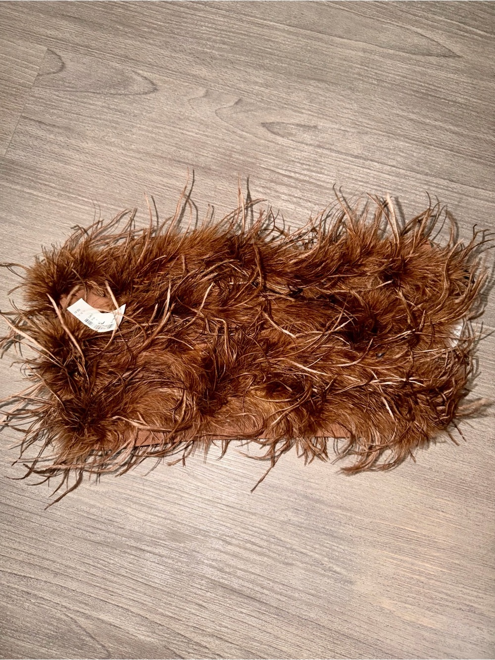 MAD FOR LOVE Feather Tube Bandeau Top